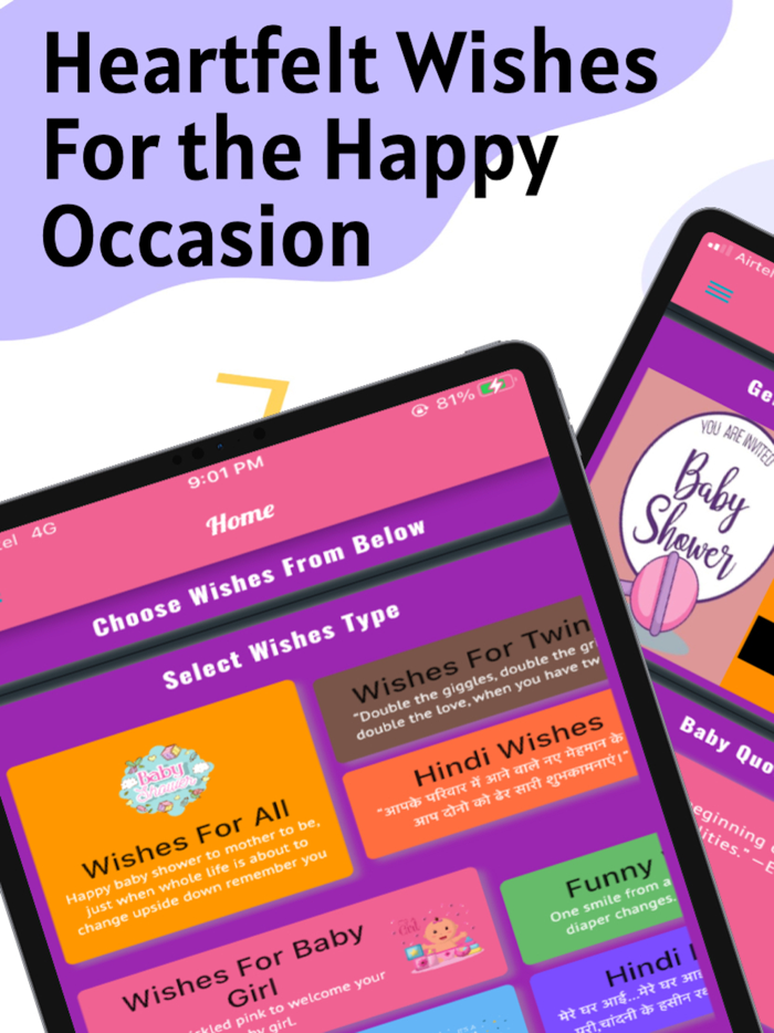 Baby Shower Invitation Wishes