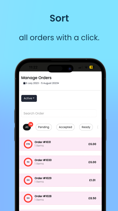 FoodGoose Merchant Screenshot