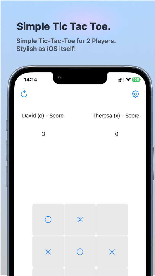 #1. TicTacToe - 2 Players (iOS) 由: David Tresnak