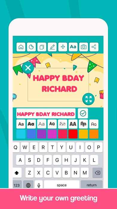 Happy Birthday Cards Maker . Screenshot