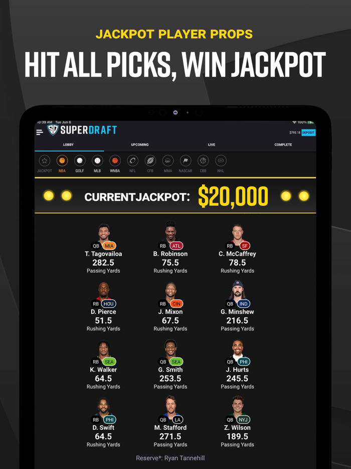 SuperDraft Fantasy Sports App