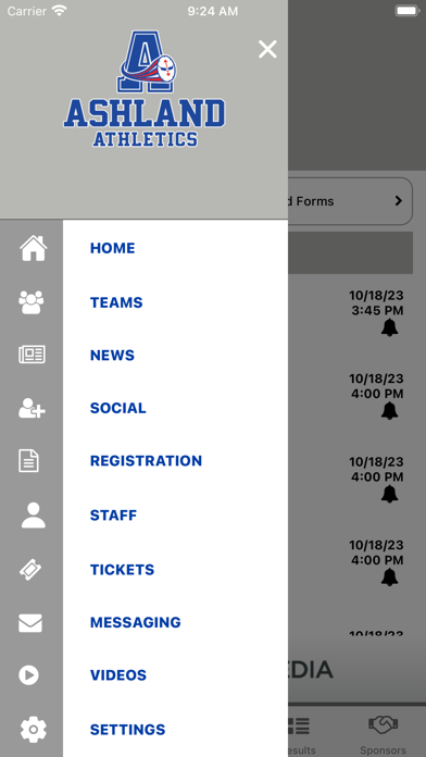 Ashland Clockers Athletics Screenshot