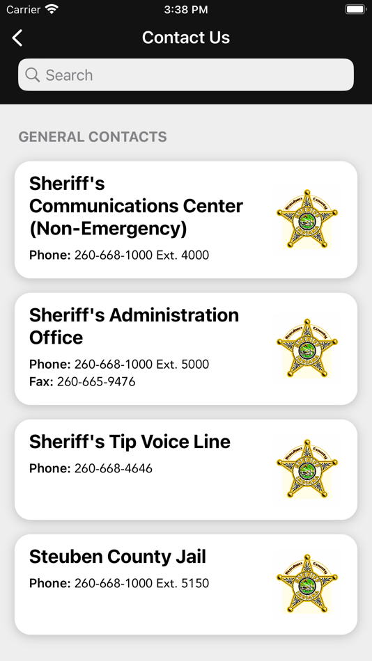 #3. Steuben County Sheriff (IN) (iOS) By: Steuben County Sheriff's Office (IN)