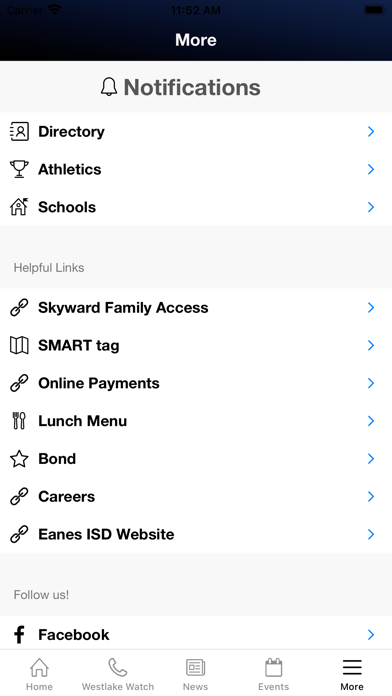 Eanes ISD Screenshot