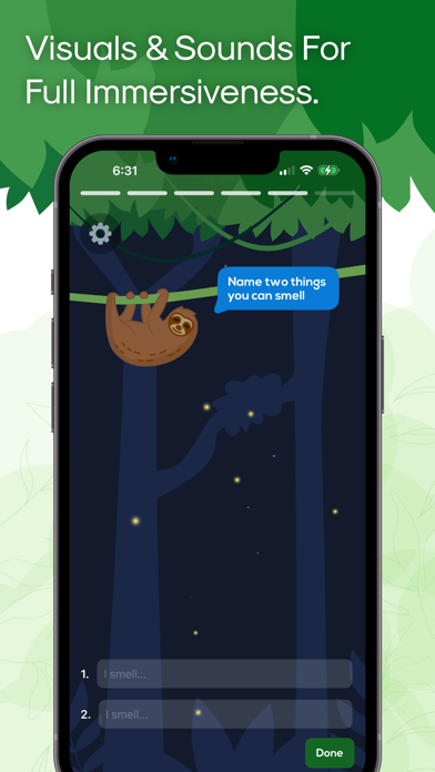 Slothy: 5 Senses Meditation Screenshot