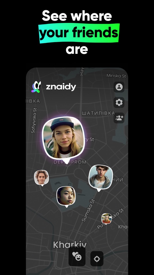 #1. znaidy - friends GPS locator (iOS) 게시자: Serhii Steshkin