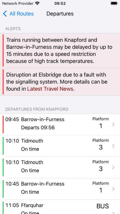 Nearly Departed for UK trains Screenshot