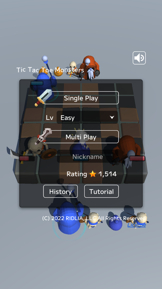 #2. Tic Tac Toe Monsters (iOS) 由: RIDLIA LLC