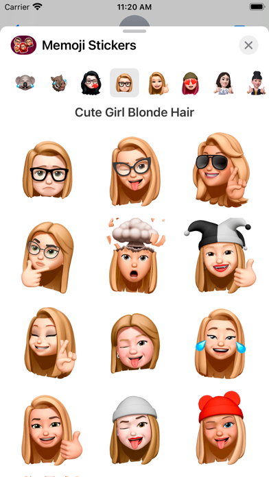 Screenshot #2 pour Memoji Stickers - Emoji
