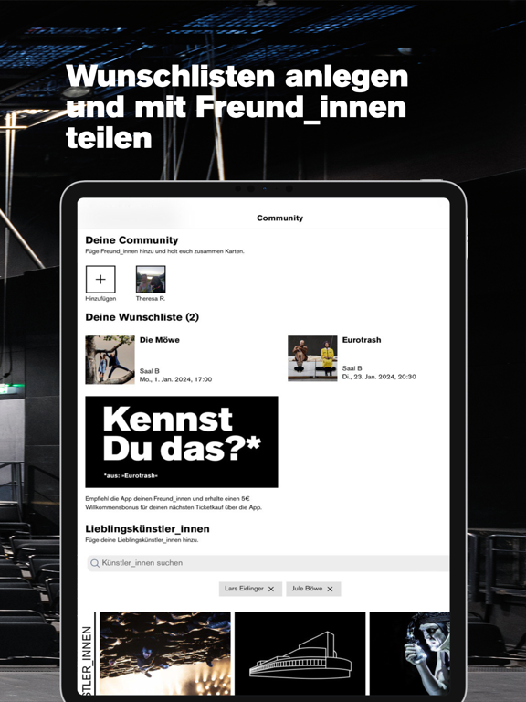 Schaubühne iPad screenshot 5 - Lifestyle app