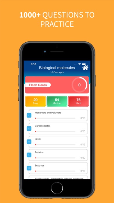 A-Level Biology App Screenshot