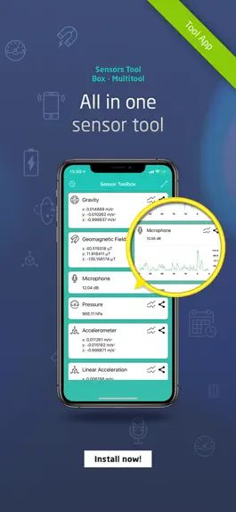 Game screenshot Sensors Toolbox - Multitool mod apk