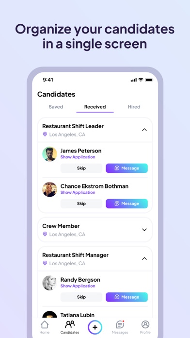 KARIZMA Employer Screenshot