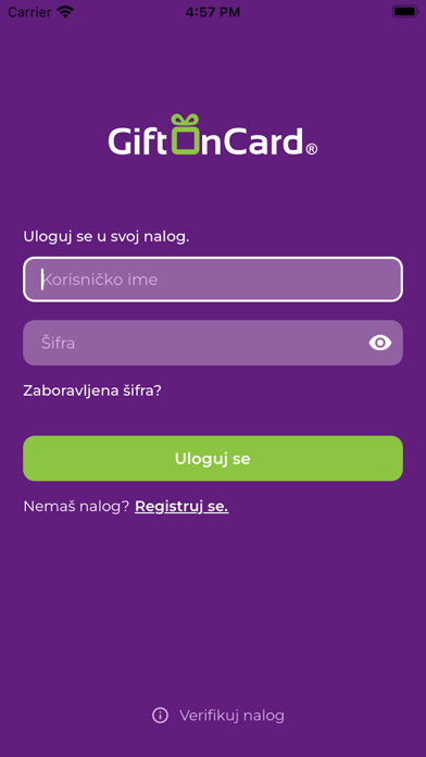 GiftOnCard Screenshot