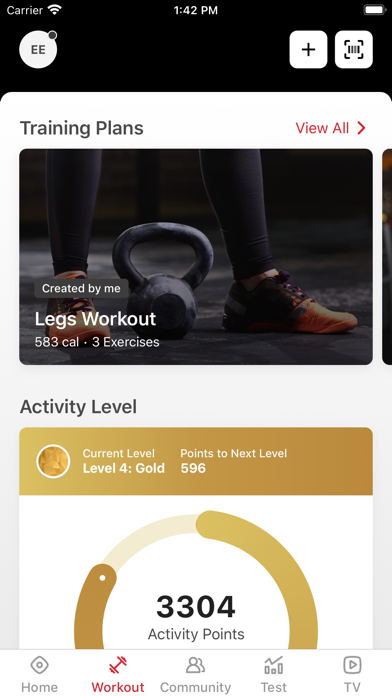 Passion Fitness. Screenshot