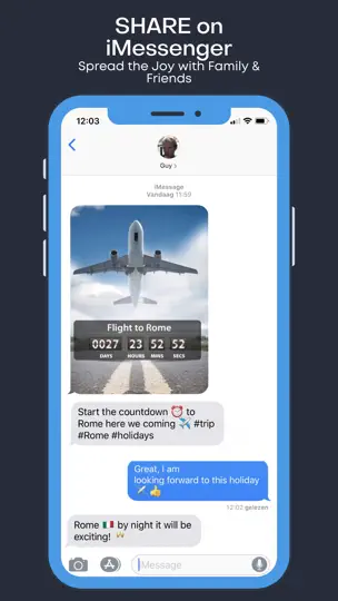 Captura de pantalla de Holiday And Vacation Countdown en iPhone 8