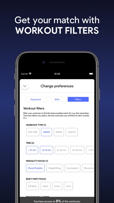 SmartWOD Workout Generator Screenshot