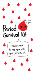 Period Survival Kit Stickers screenshot #1 for iPhone