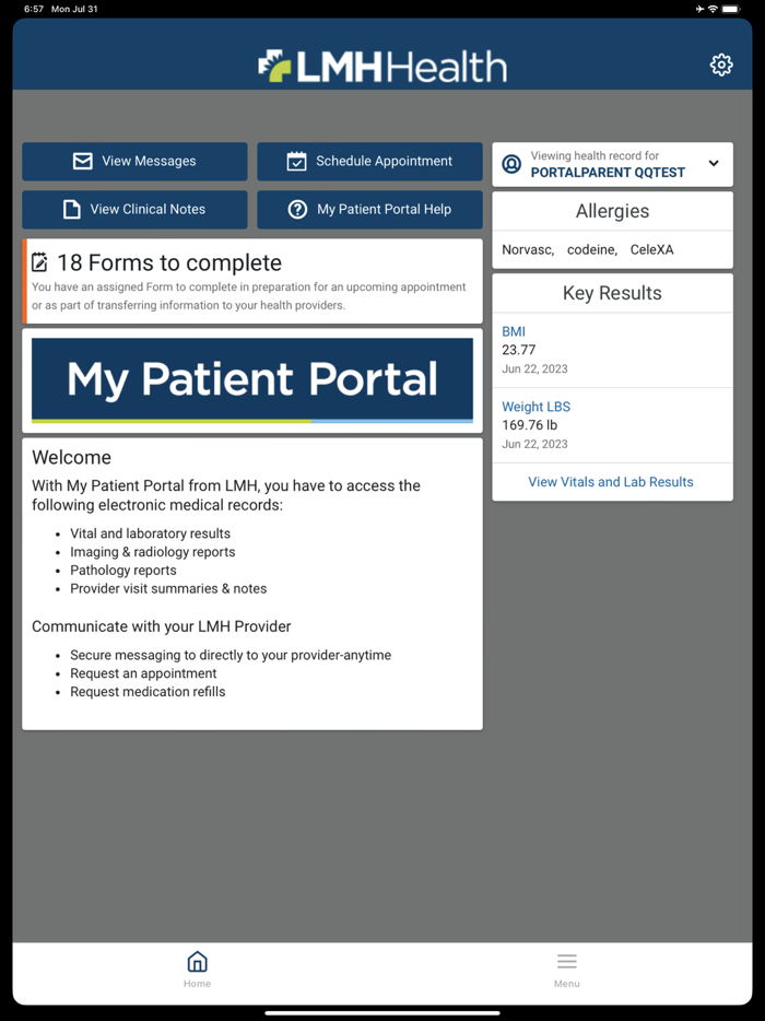 LMH Health My Patient Portal