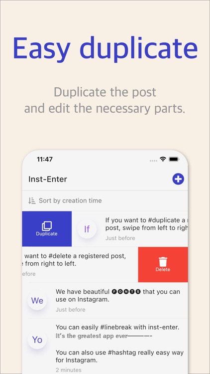 Inst-enter : fonts & emoticons