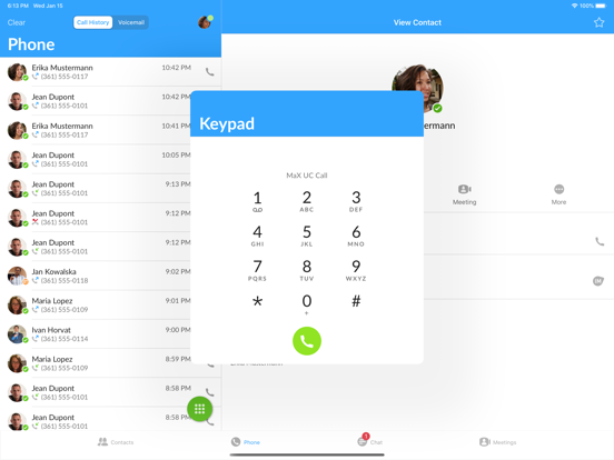 RingSquared iPad screenshot 4 - Business app
