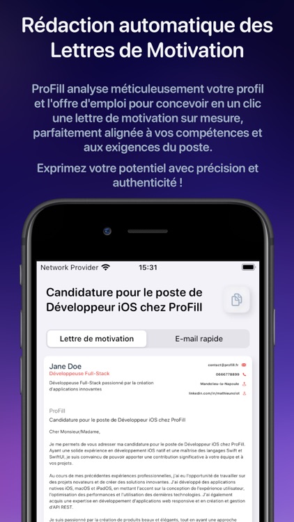 ProFill: CV & Rédaction screenshot-4