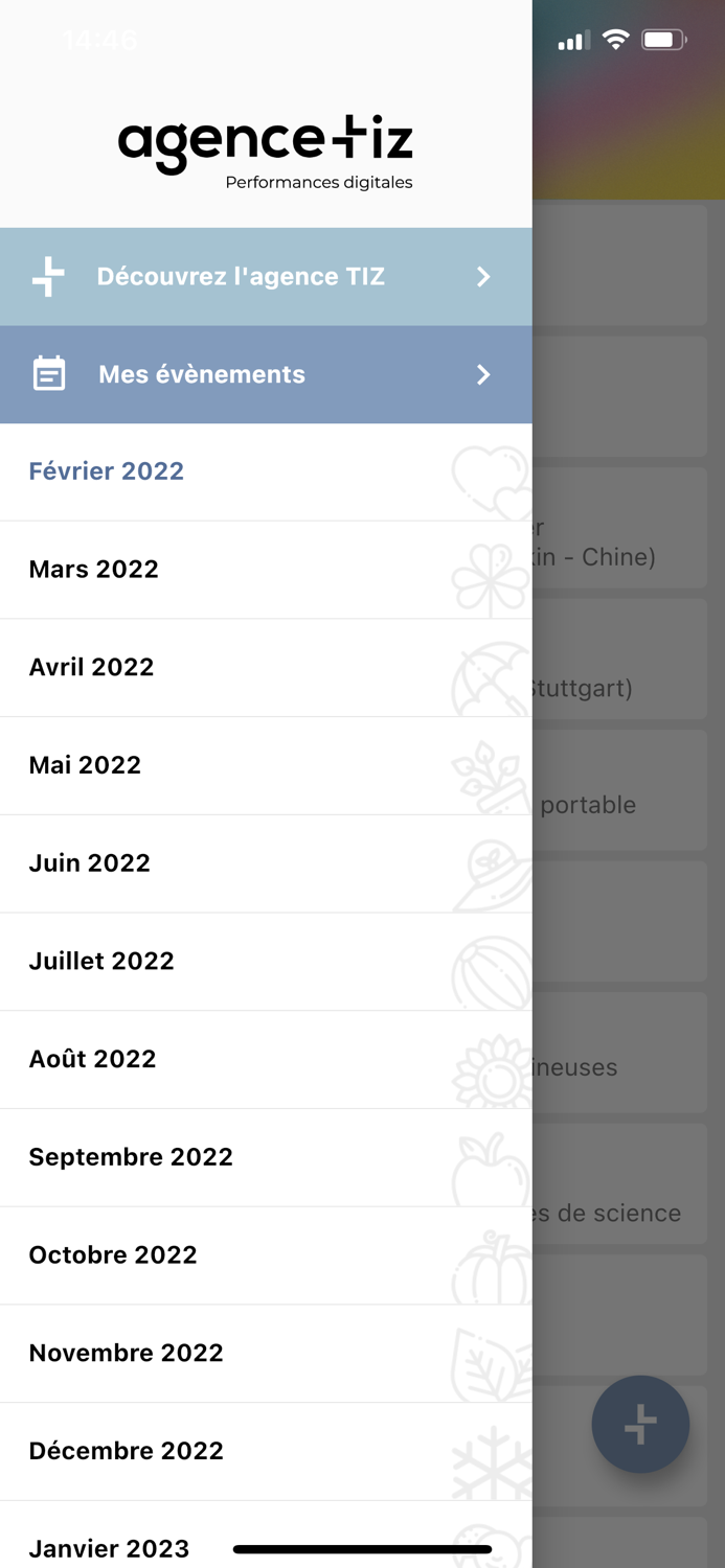 Calendrier marketing par Tiz