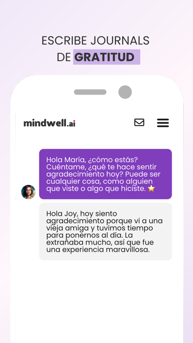 Mindwell: Self-Care AI-Coach Screenshot