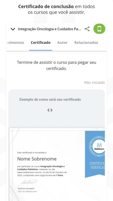 Medstream - Cursos de Medicina Screenshot