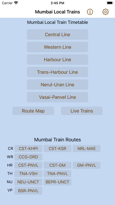 Mumbai Local Train Timetableのおすすめ画像1