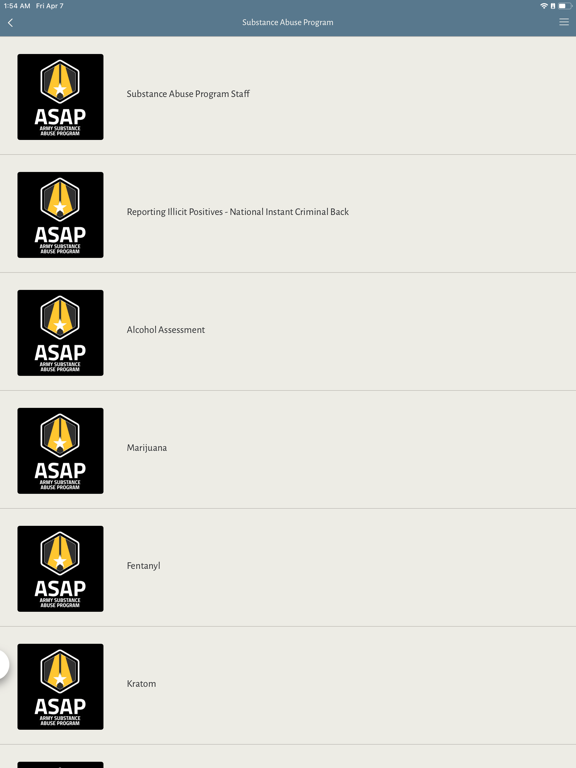 AZNG Soldier Family Resources iPad screenshot 4 - Lifestyle app