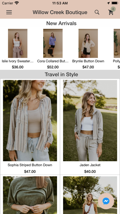 Willow Creek Boutique Screenshot