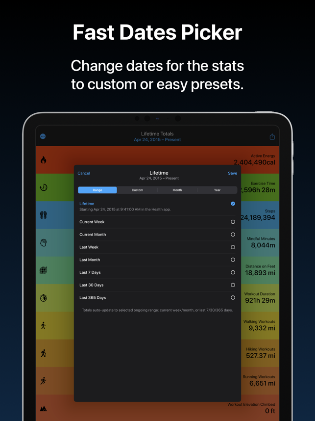 Screenshot ng Fitness Stats