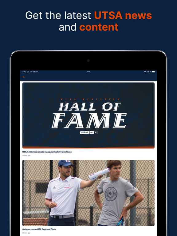 UTSA Roadrunners iPad screenshot 2 - Sports app
