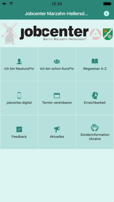 Jobcenter Marzahn-Hellersdorf Screenshot
