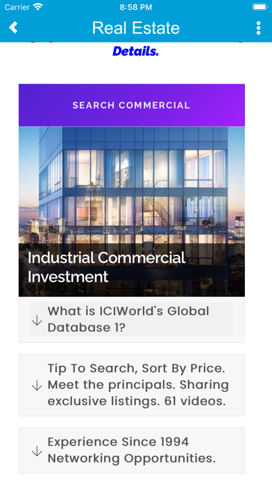 ICIWorld Global Real Estate Screenshot
