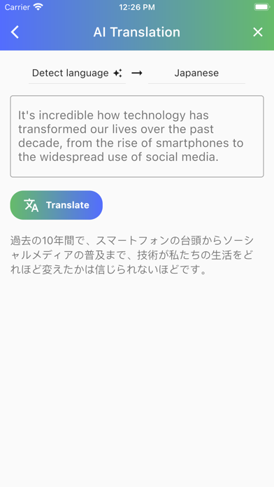 JAccent: Japanese dict with AI Screenshot