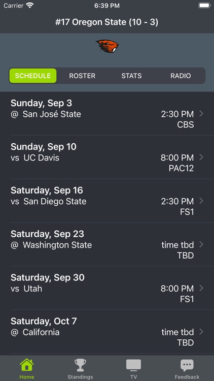 Oregon State Football