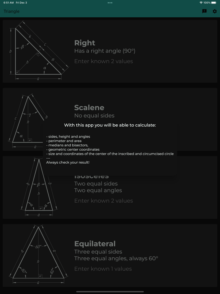 Triangle Angles Calculator