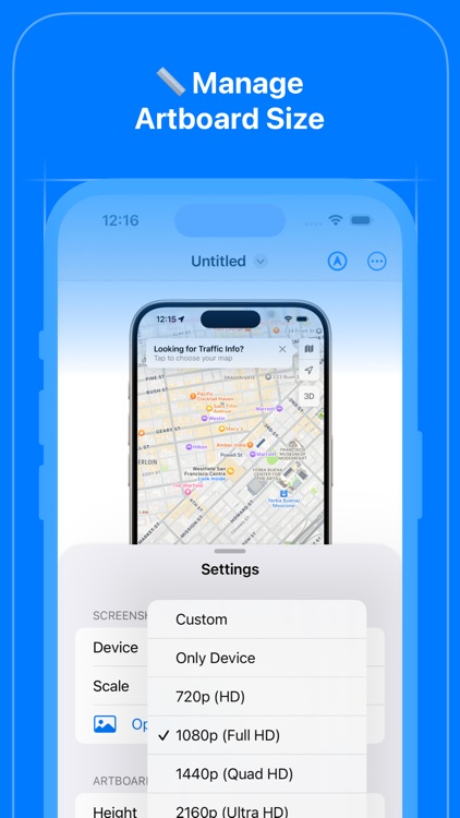 Screenshot in Phone Frame