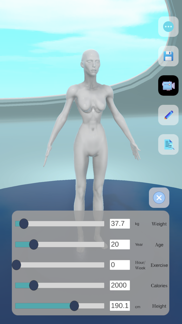 Body Number -3D body track