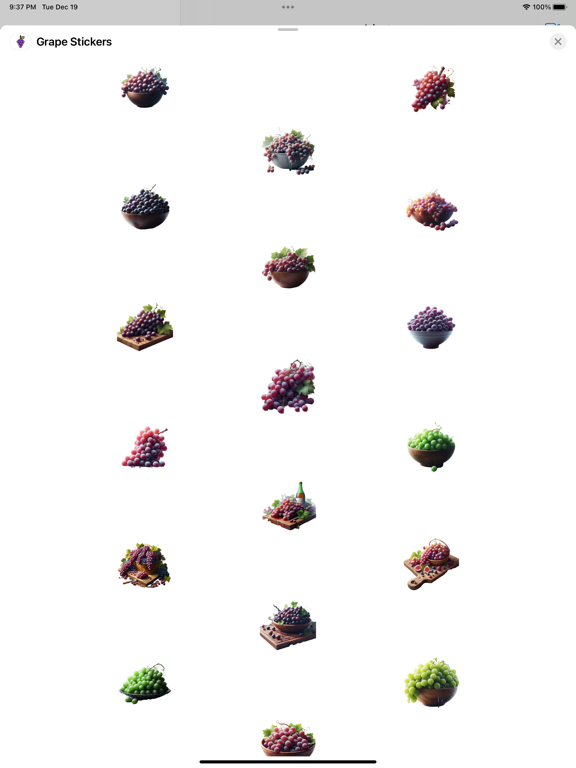 Screenshot #4 pour Grape Stickers