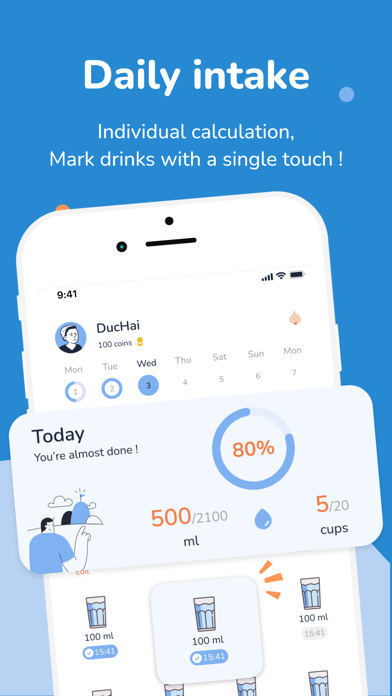 Water Tracker: Drink & Widgetsのおすすめ画像5