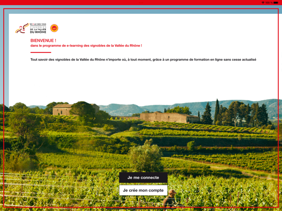 Vins Rhône Campus iPad screenshot