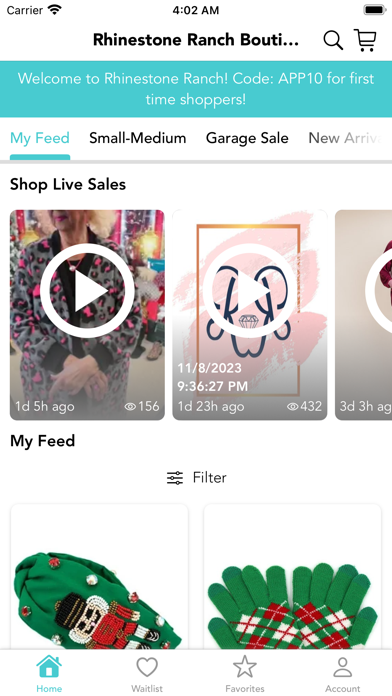 Rhinestone Ranch Boutique Screenshot