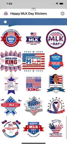 Game screenshot Happy MLK Day Stickers hack