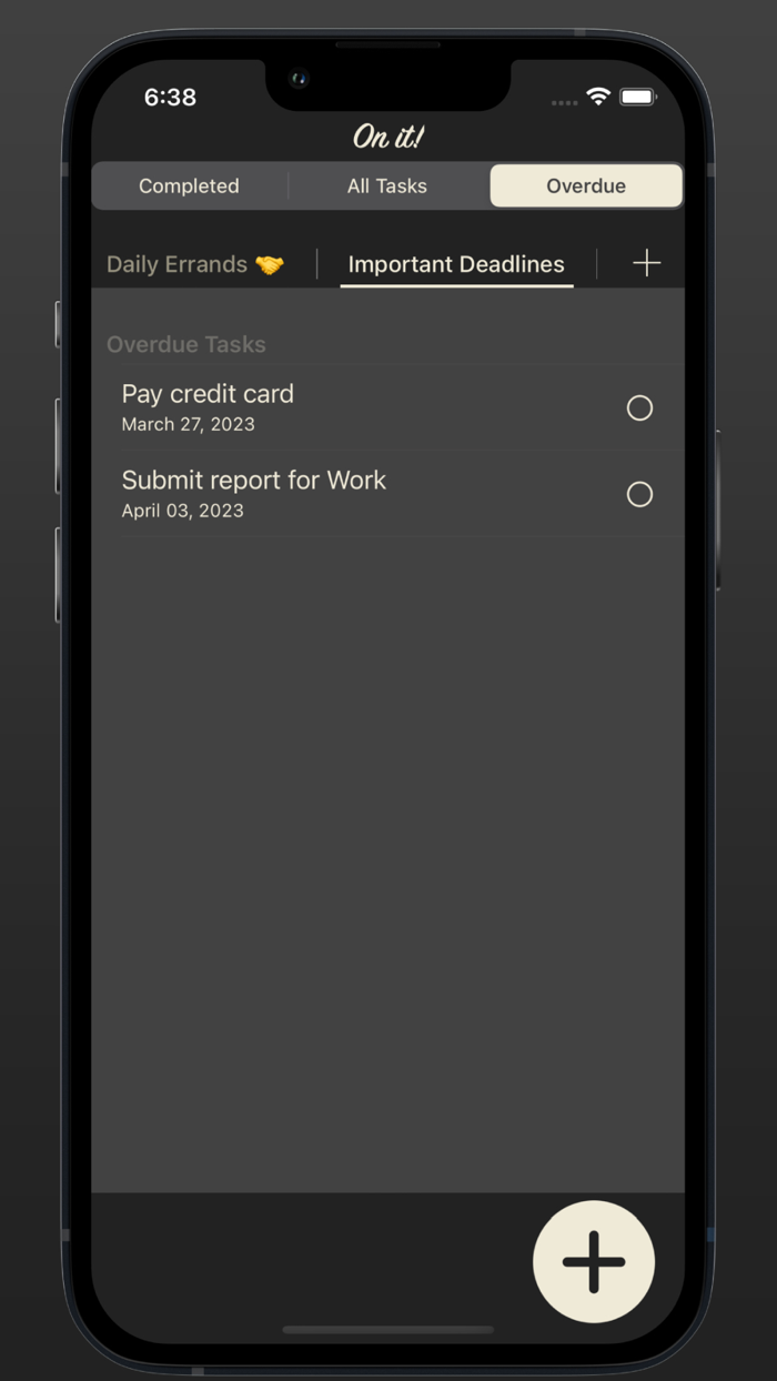 On it - Task Scheduling