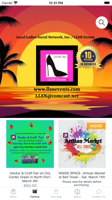 LLSN Events Screenshot