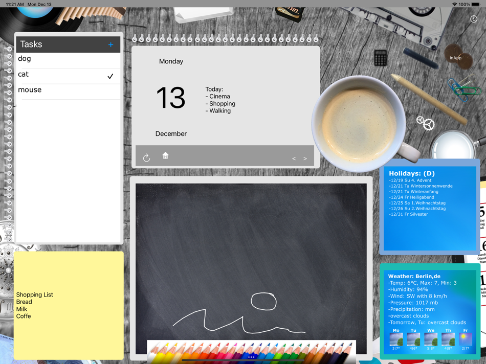 #3. Today Desk (iOS) 由: Kai Bruchmann