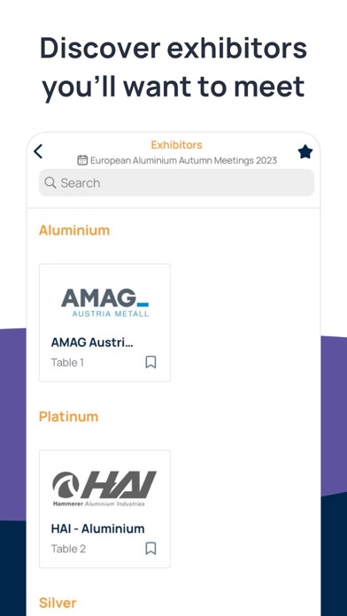 European Aluminium Events Screenshot